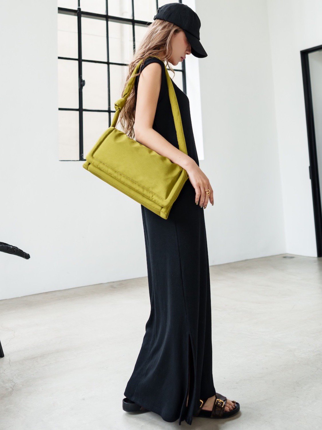 MODEL:159cm<br>COLOR:グリーンティー