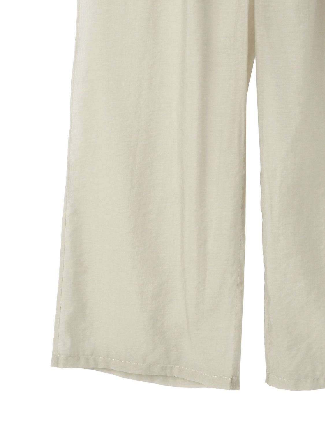 Sheer tuck wide pants