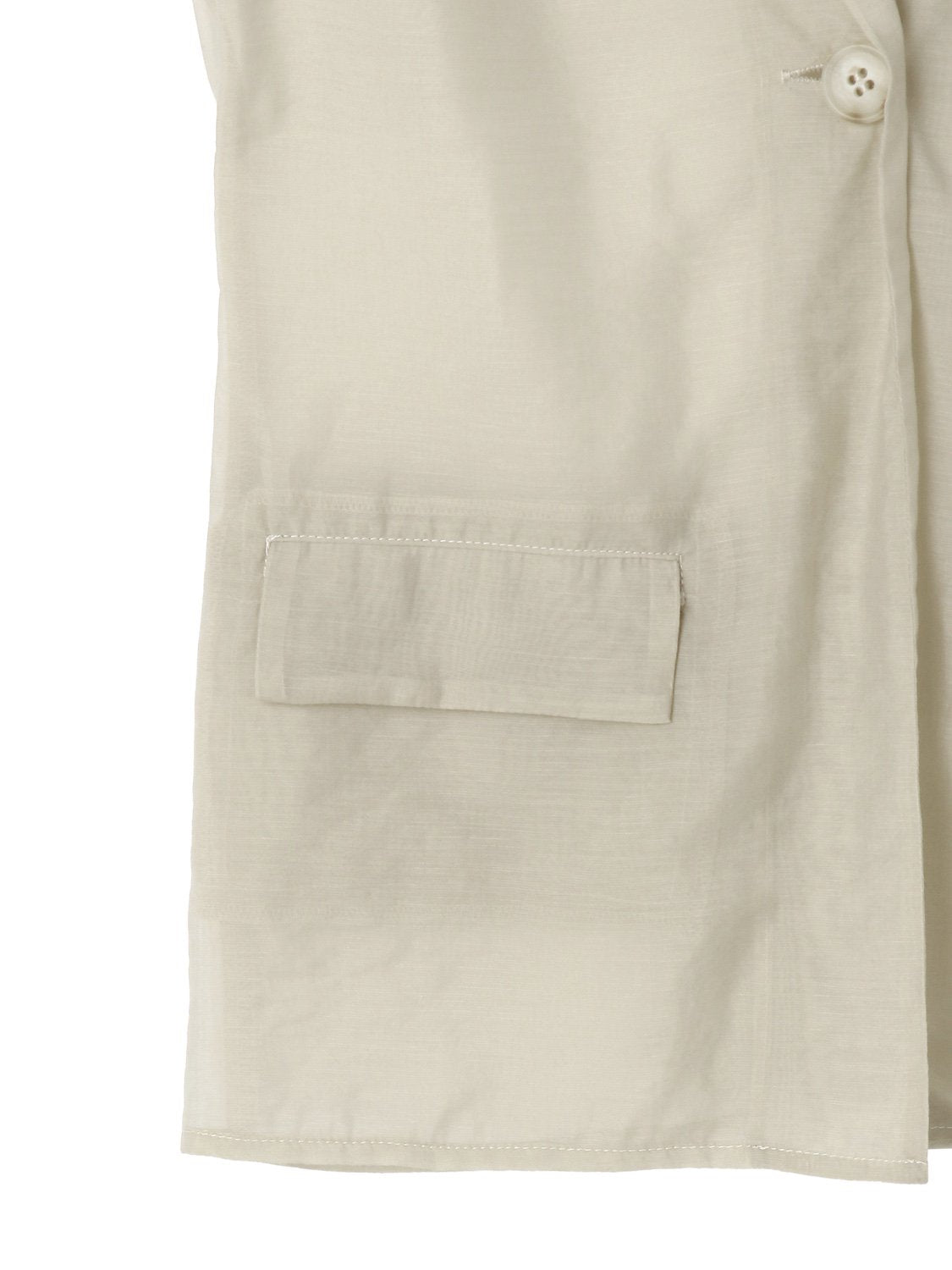 Sheer tuck shoulder vest