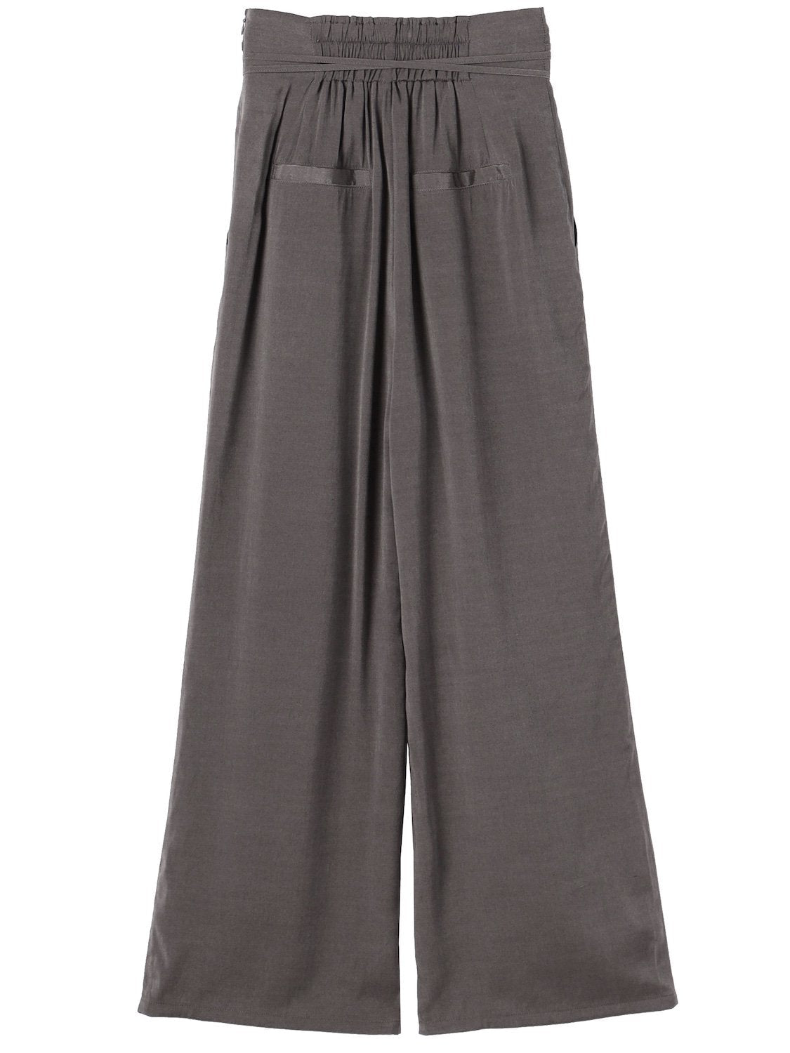ウエストコード サテン Wide-pants