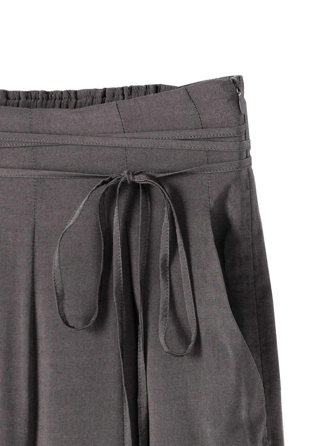 ウエストコード サテン Wide-pants