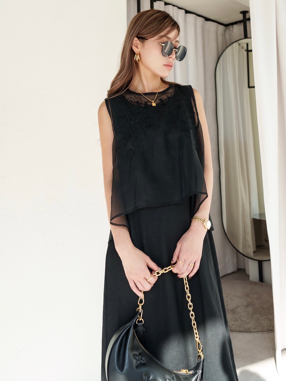 Embroidery レイヤード OP