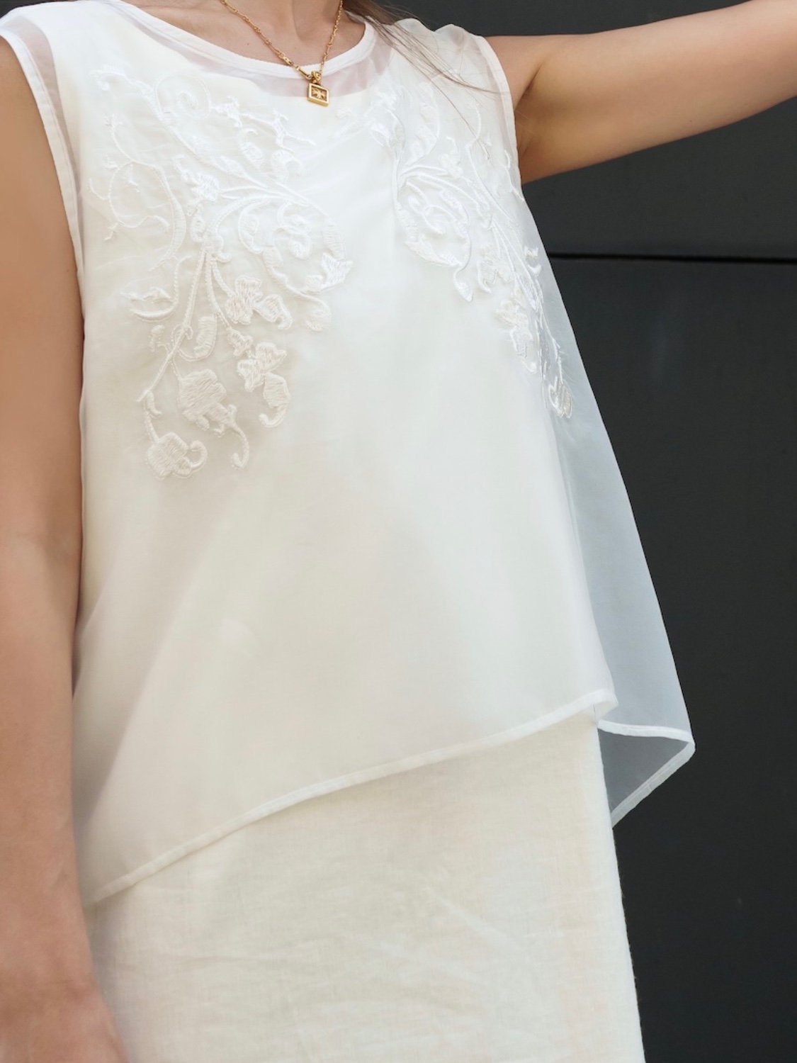 Embroidery レイヤード OP