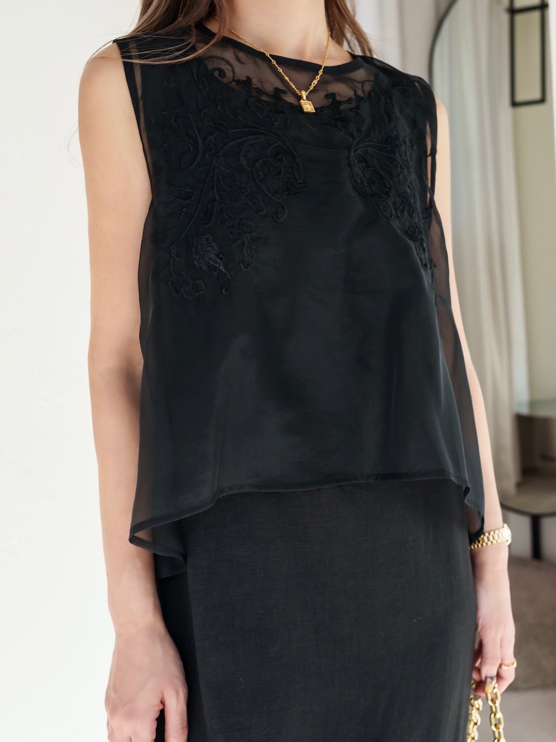 Embroidery レイヤード OP