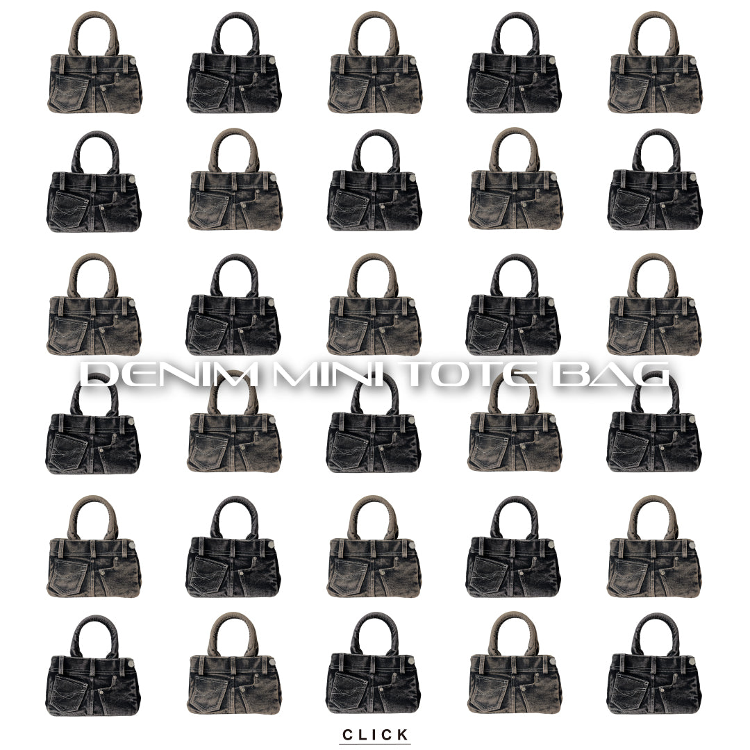 DENIM MINI TOTE BAG
