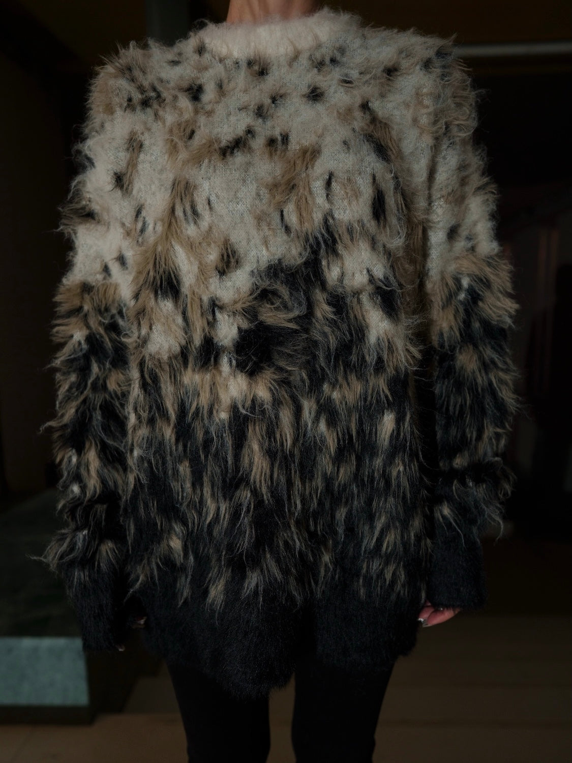 グラデーション Hairy KNIT プルオーバー