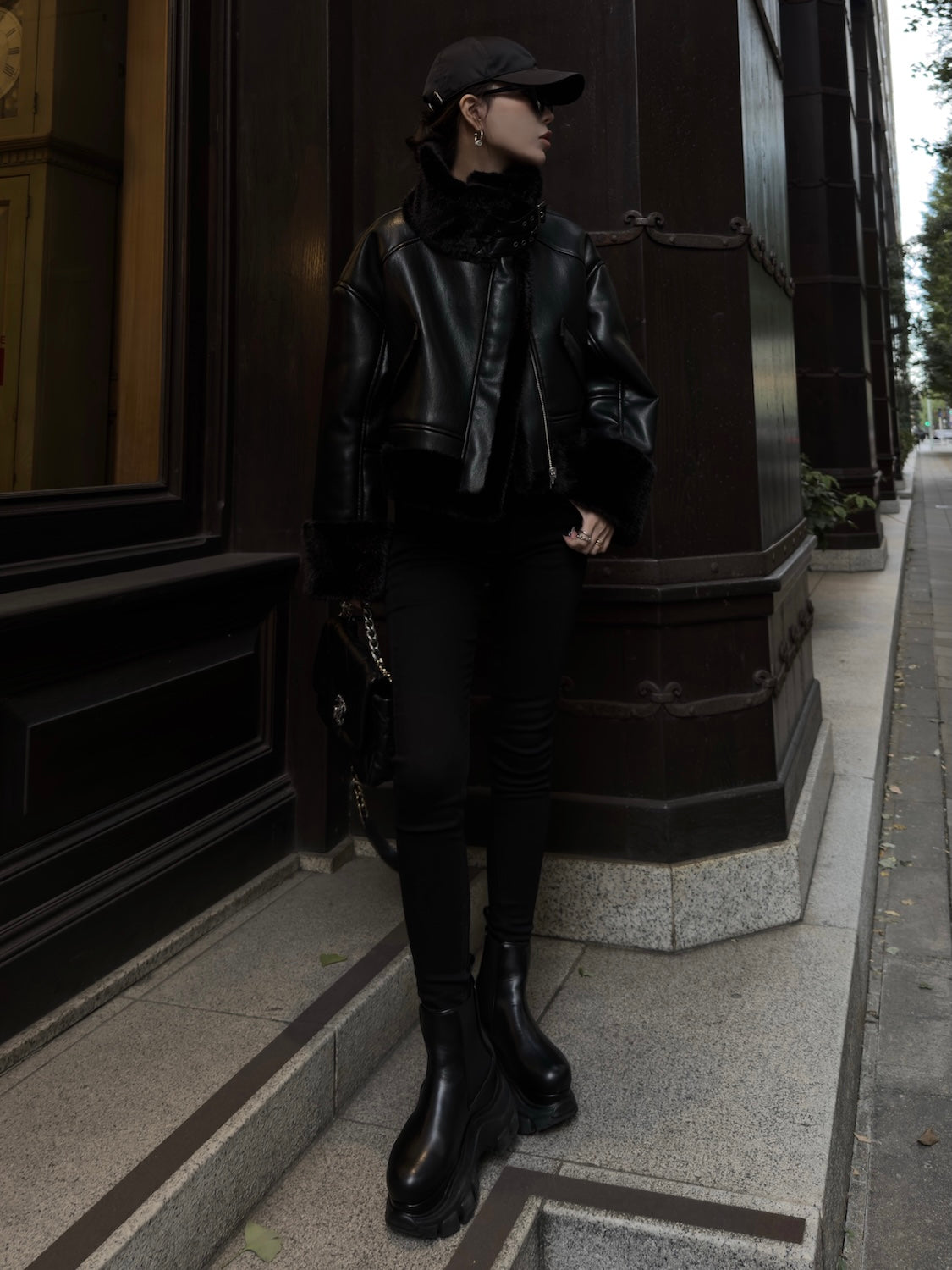 リバーシブル ボンディング Furジャケット