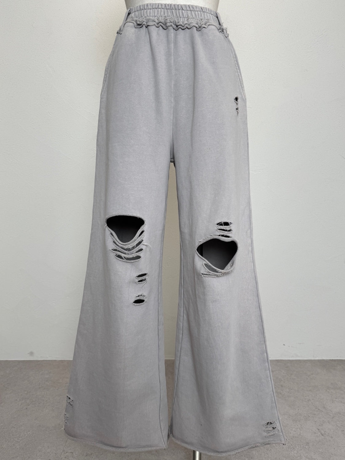 ピグメント Wide ダメージスウェットパンツ