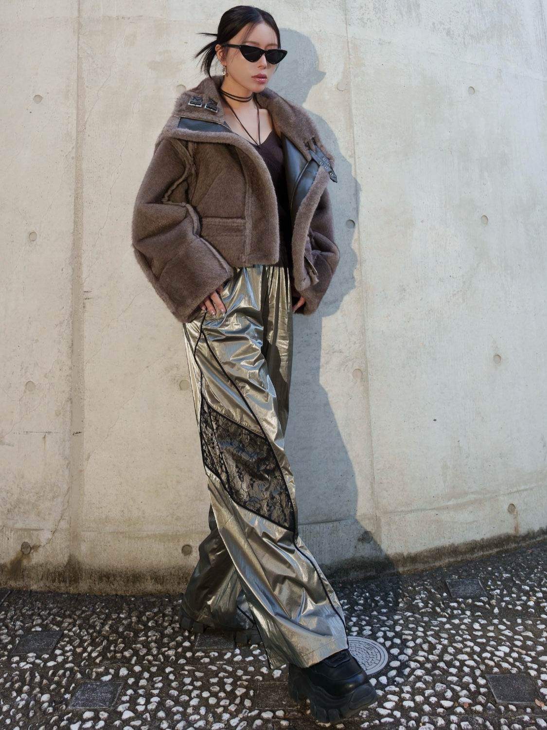 サイドレース Wide トラックパンツ