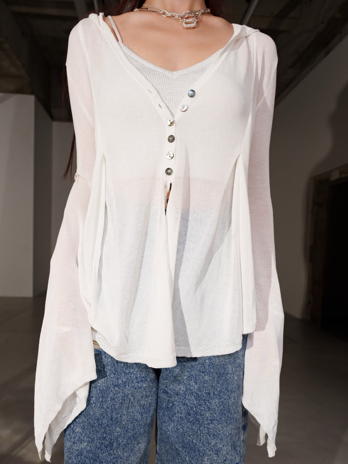 Shade シアー Summer KNITカーディガン