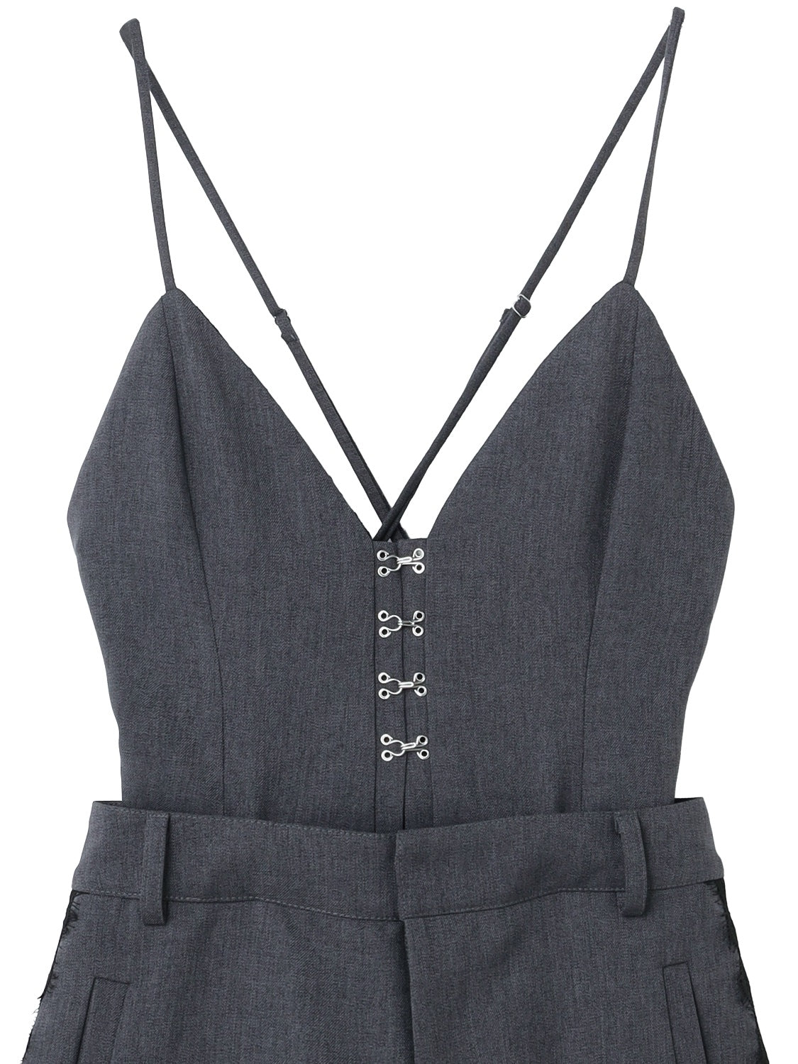 Multi-way レースコンビ ツイル サロペット