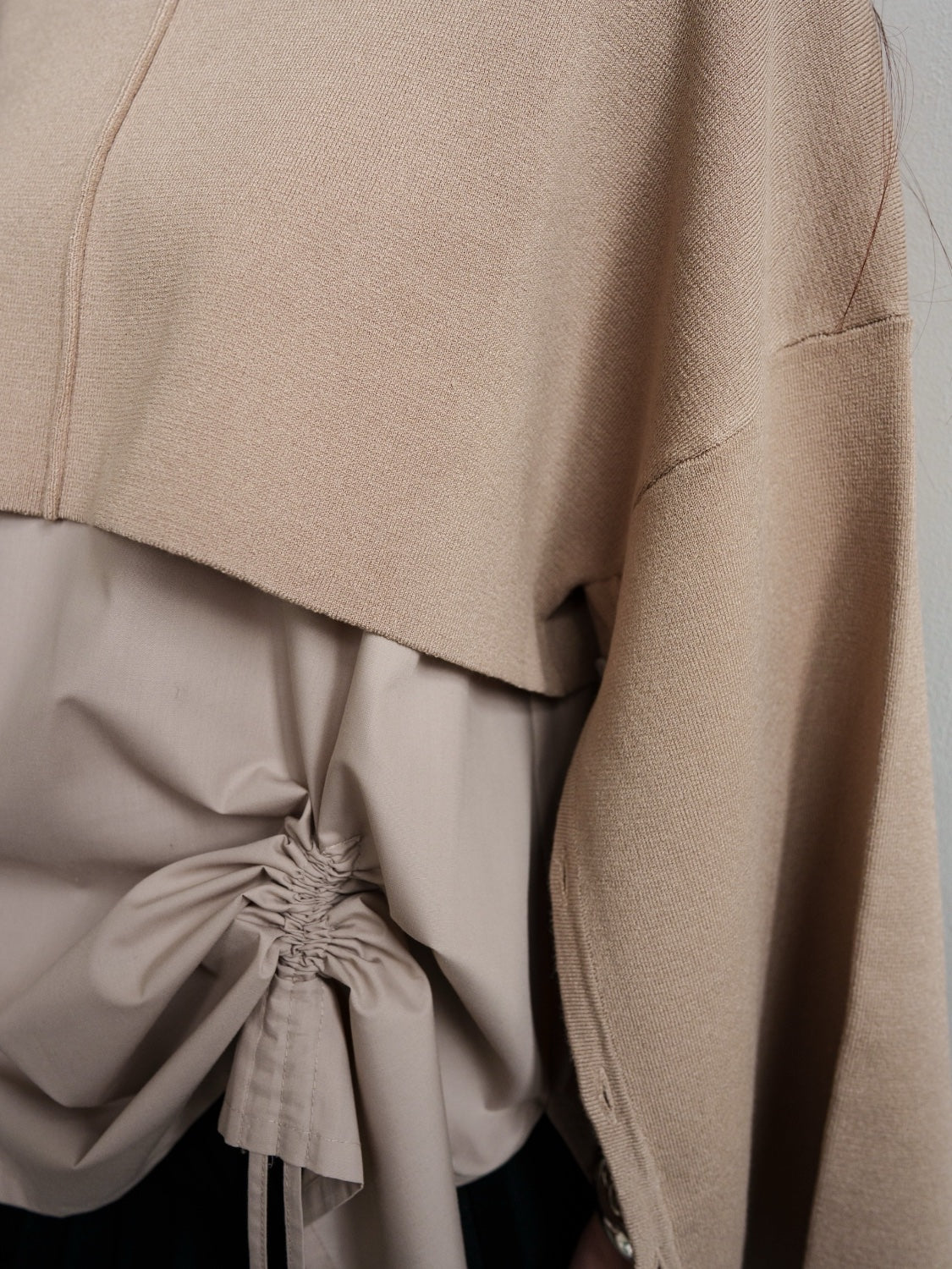 レイヤード KNIT & ブラウス セット