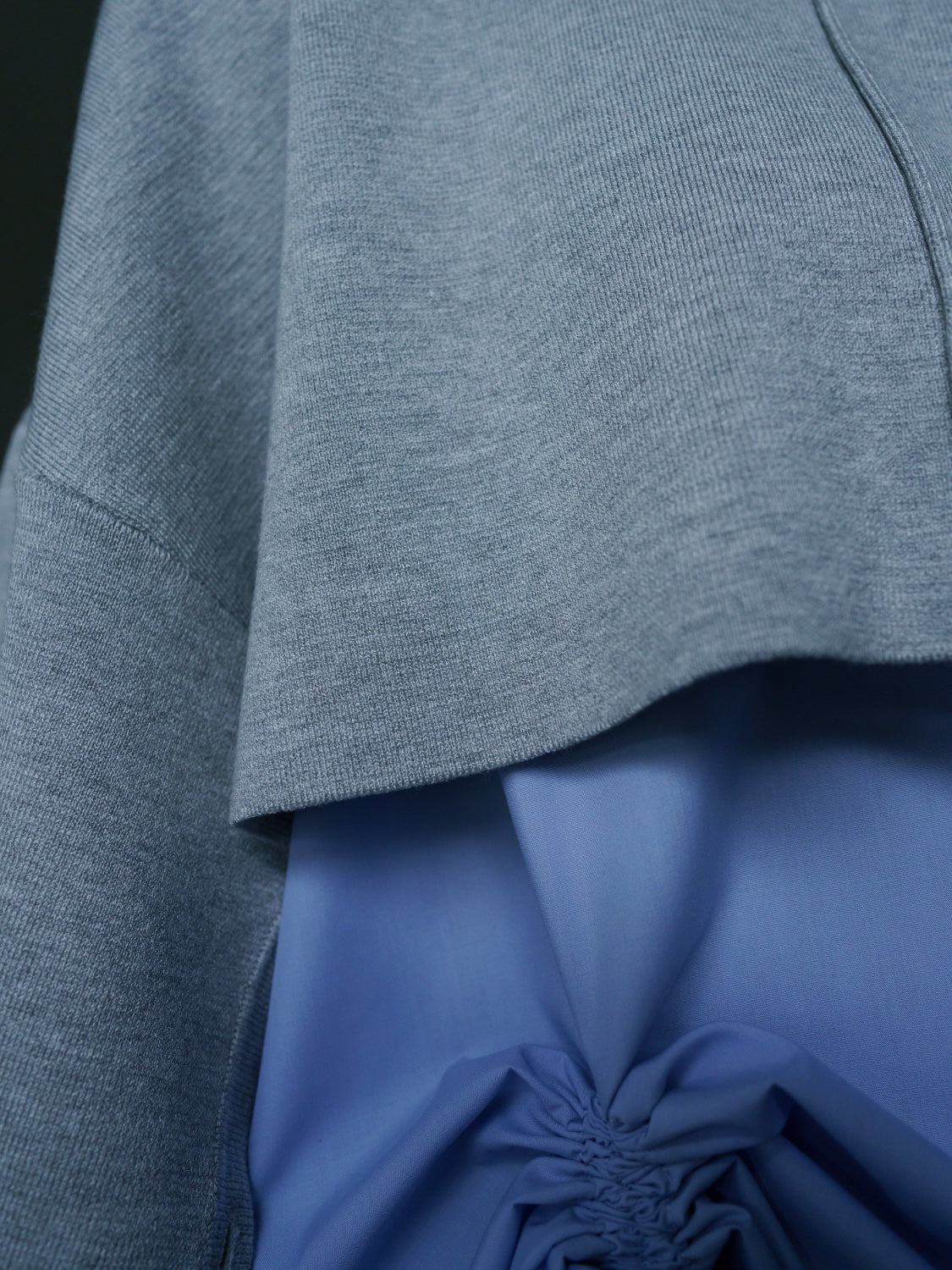 レイヤード KNIT & ブラウス セット