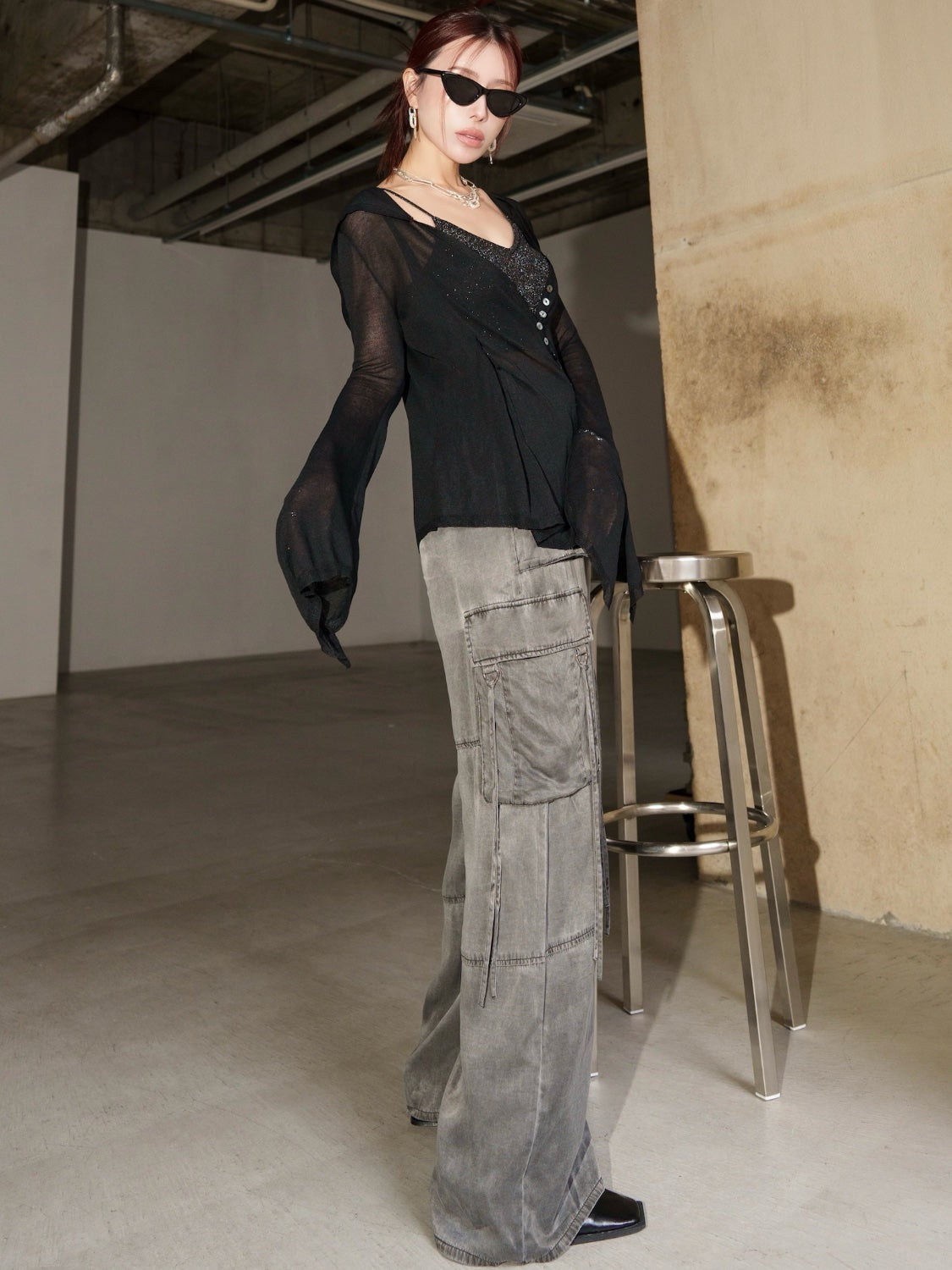 Shade シアー Summer KNITカーディガン