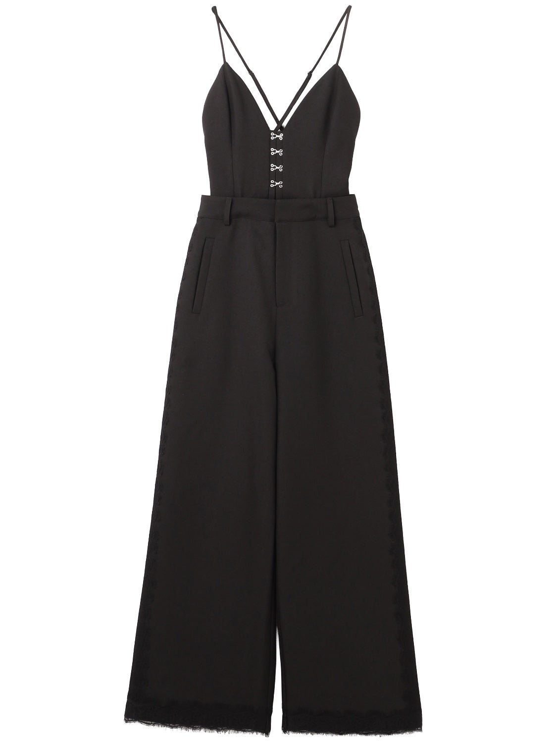 Multi-way レースコンビ ツイル サロペット