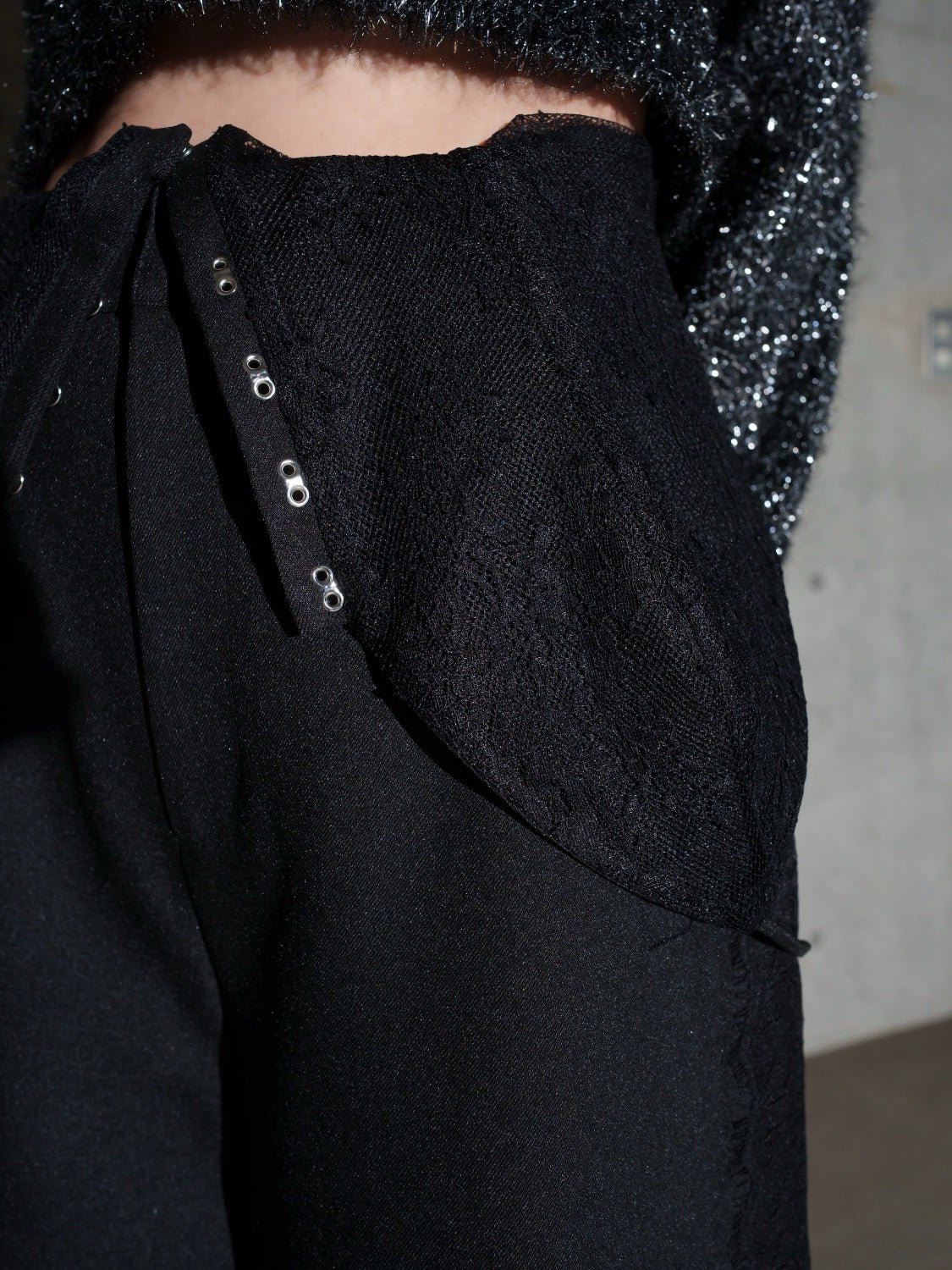 Multi-way レースコンビ ツイル サロペット