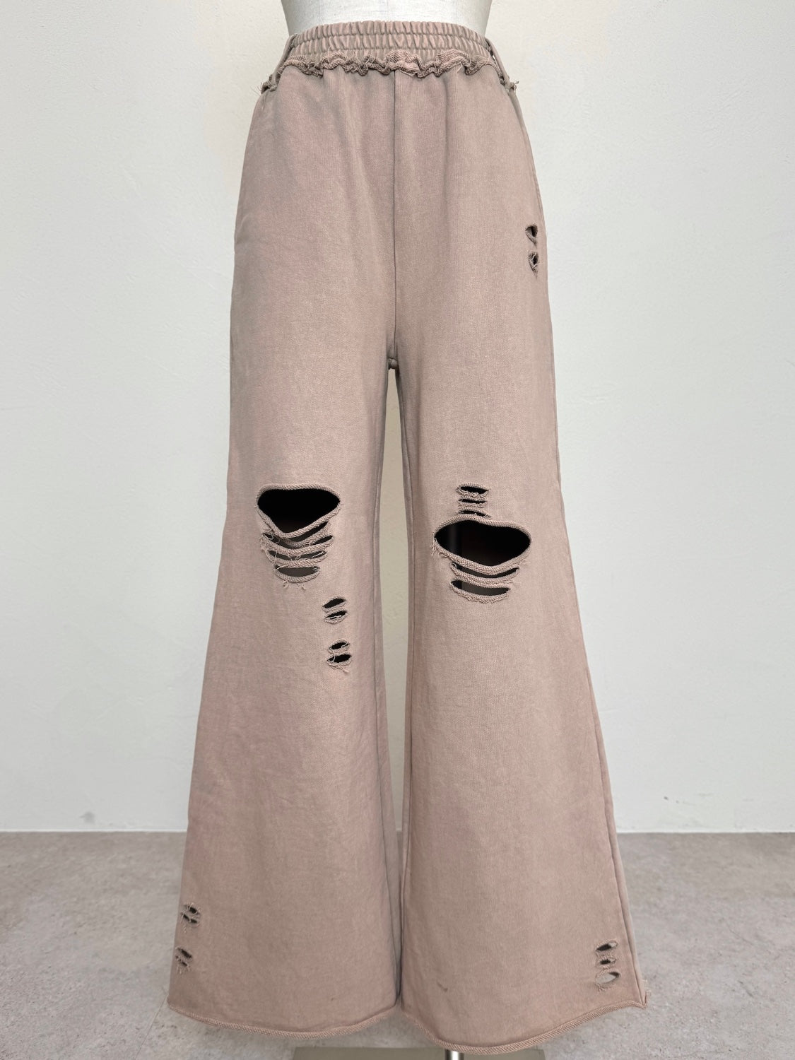 ピグメント Wide ダメージスウェットパンツ