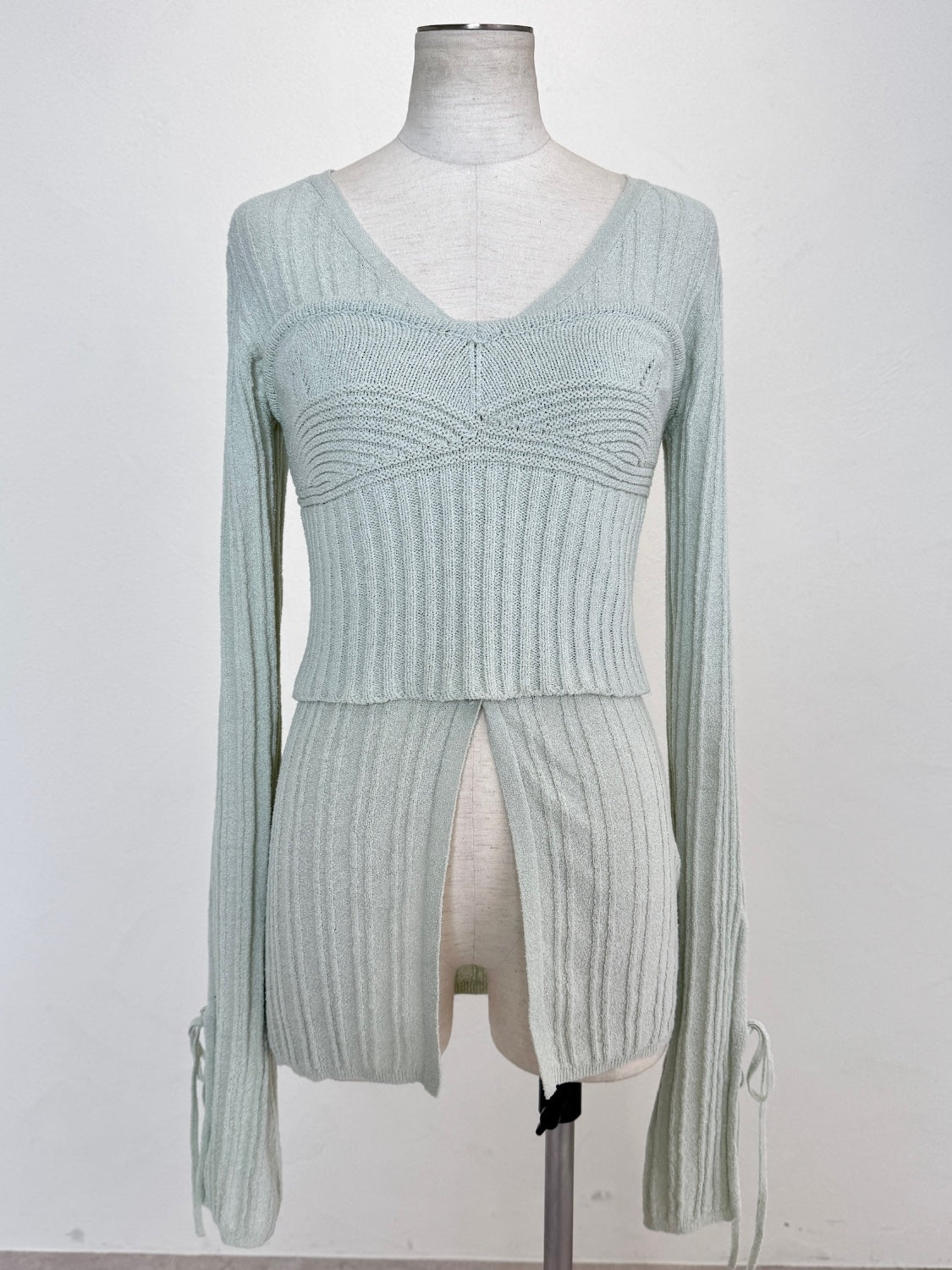 KNIT ビスチェ&カーデ Set Tops