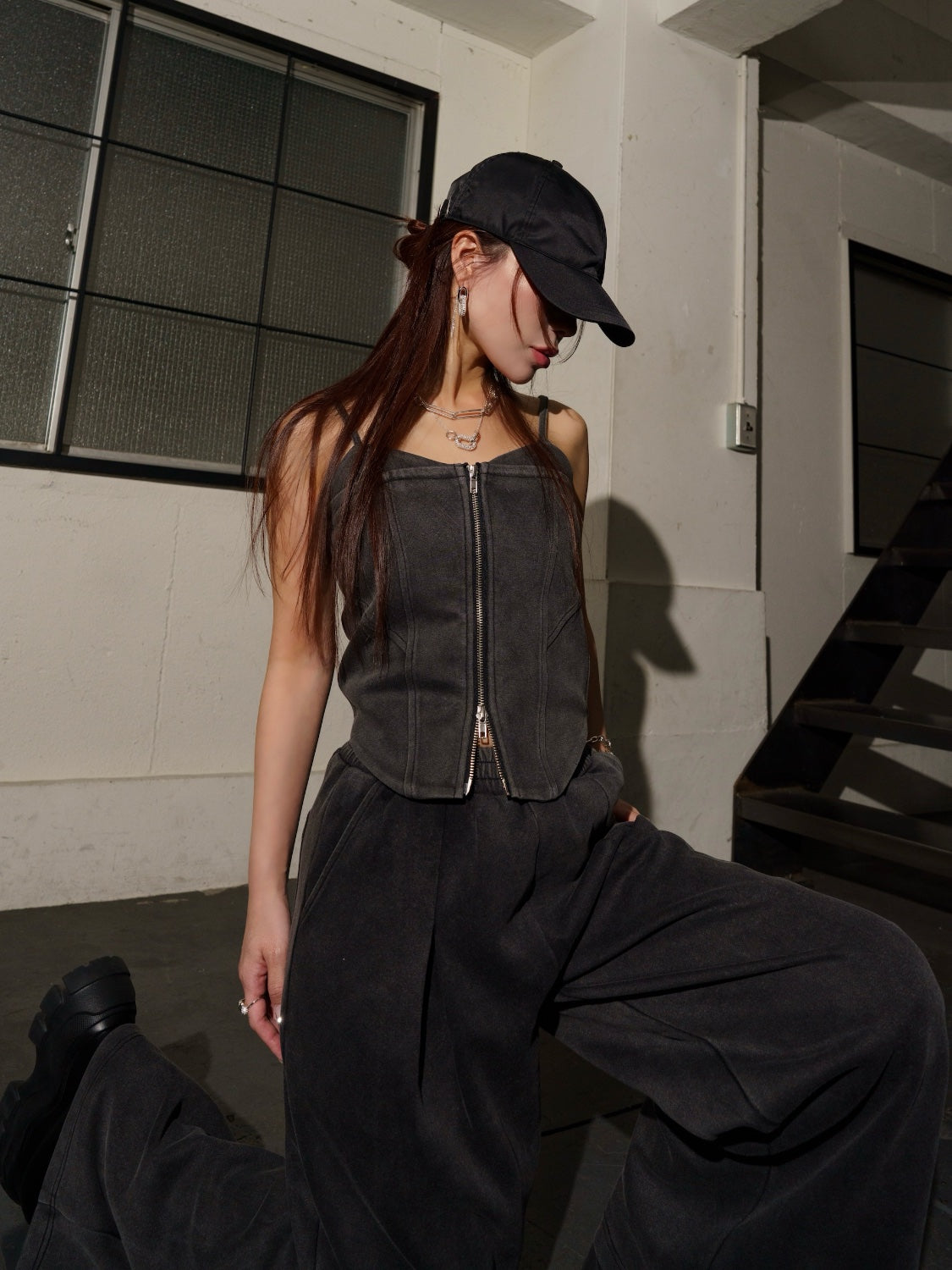 ピグメント Zip ビスチェ Set up