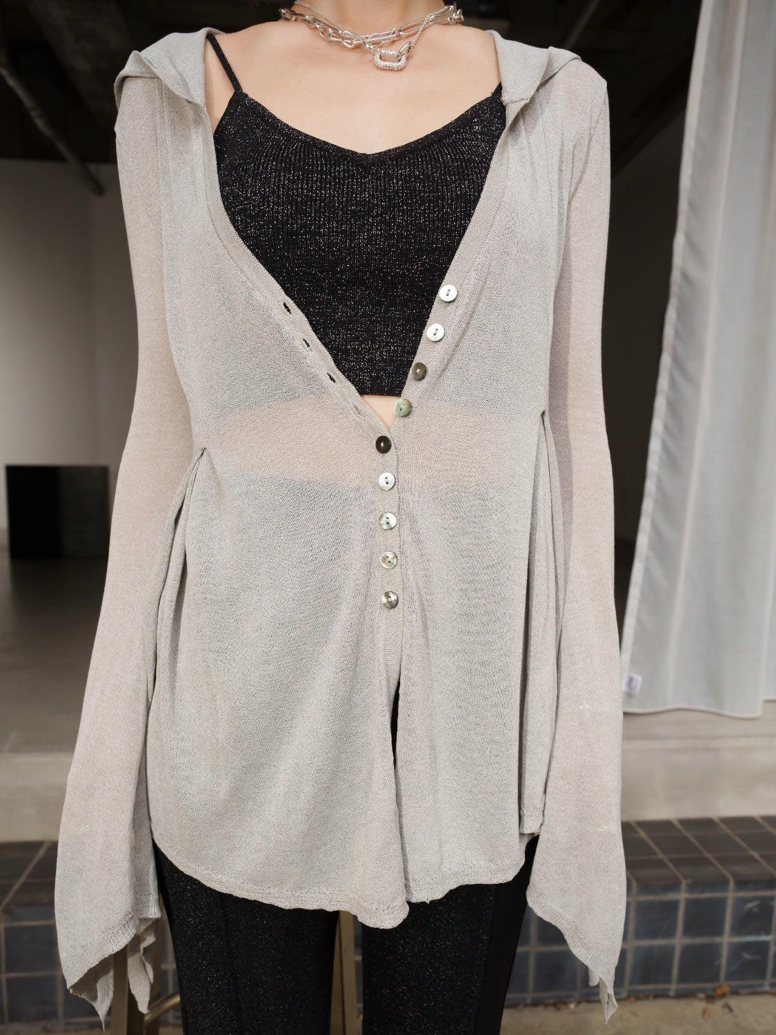 Shade シアー Summer KNITカーディガン