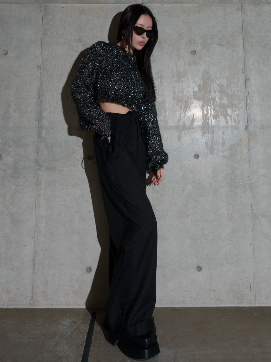 Multi-way レースコンビ ツイル サロペット