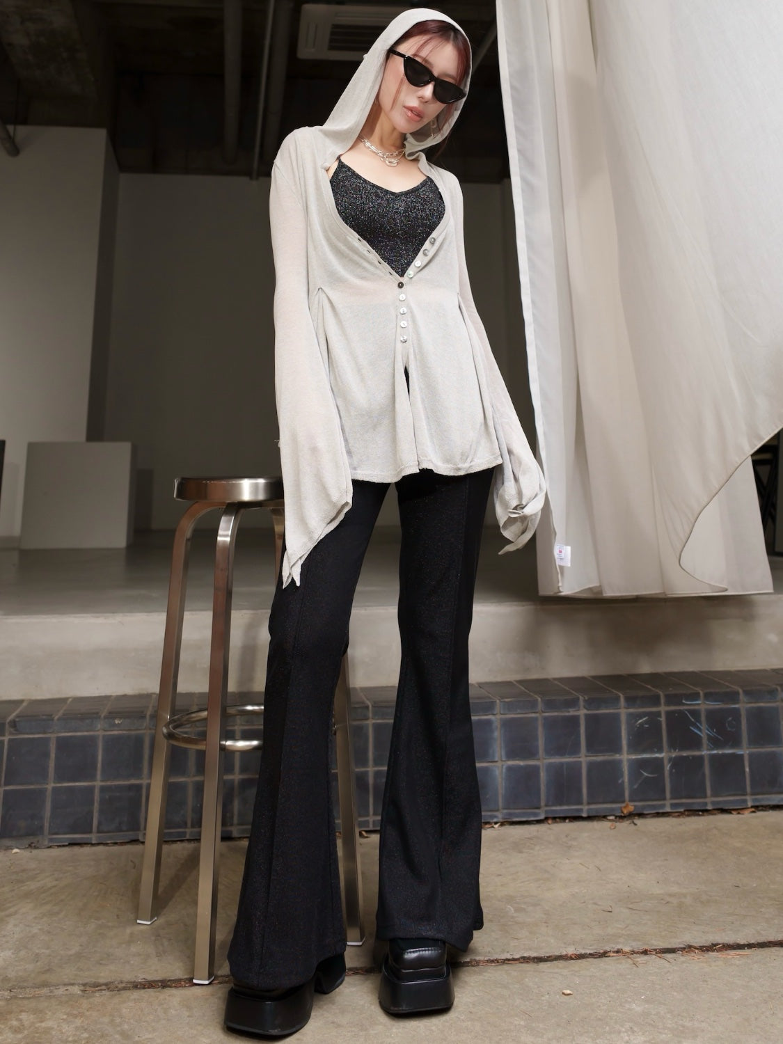 Shade シアー Summer KNITカーディガン