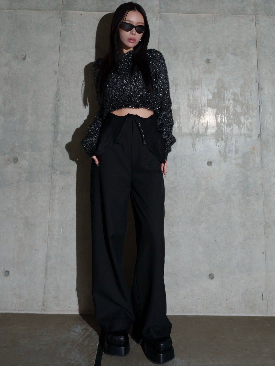 Multi-way レースコンビ ツイル サロペット