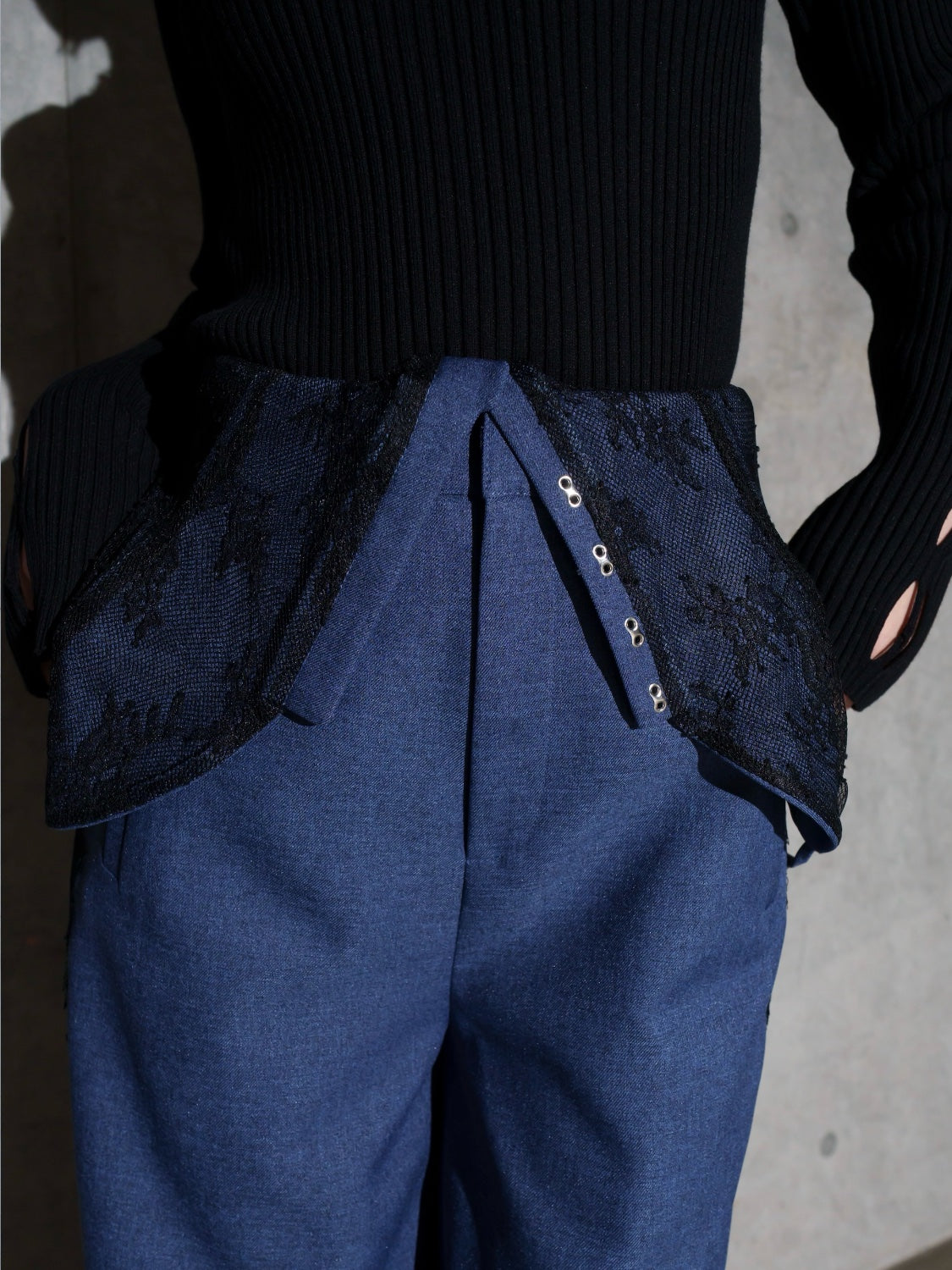 Multi-way レースコンビ ツイル サロペット