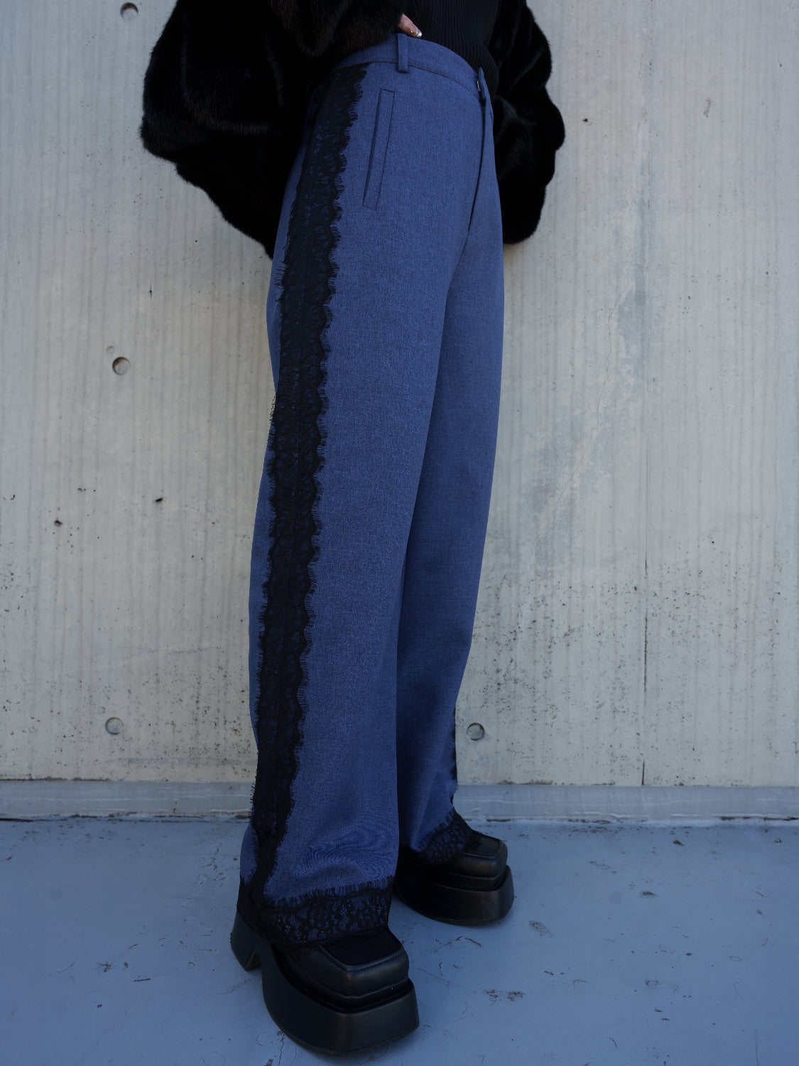 Multi-way レースコンビ ツイル サロペット