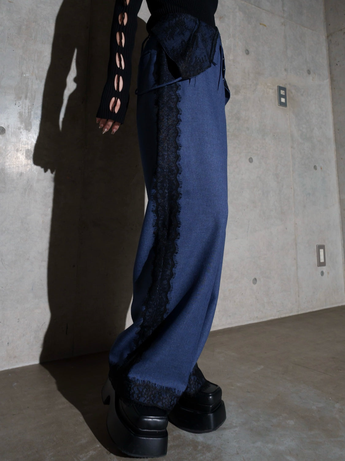 Multi-way レースコンビ ツイル サロペット