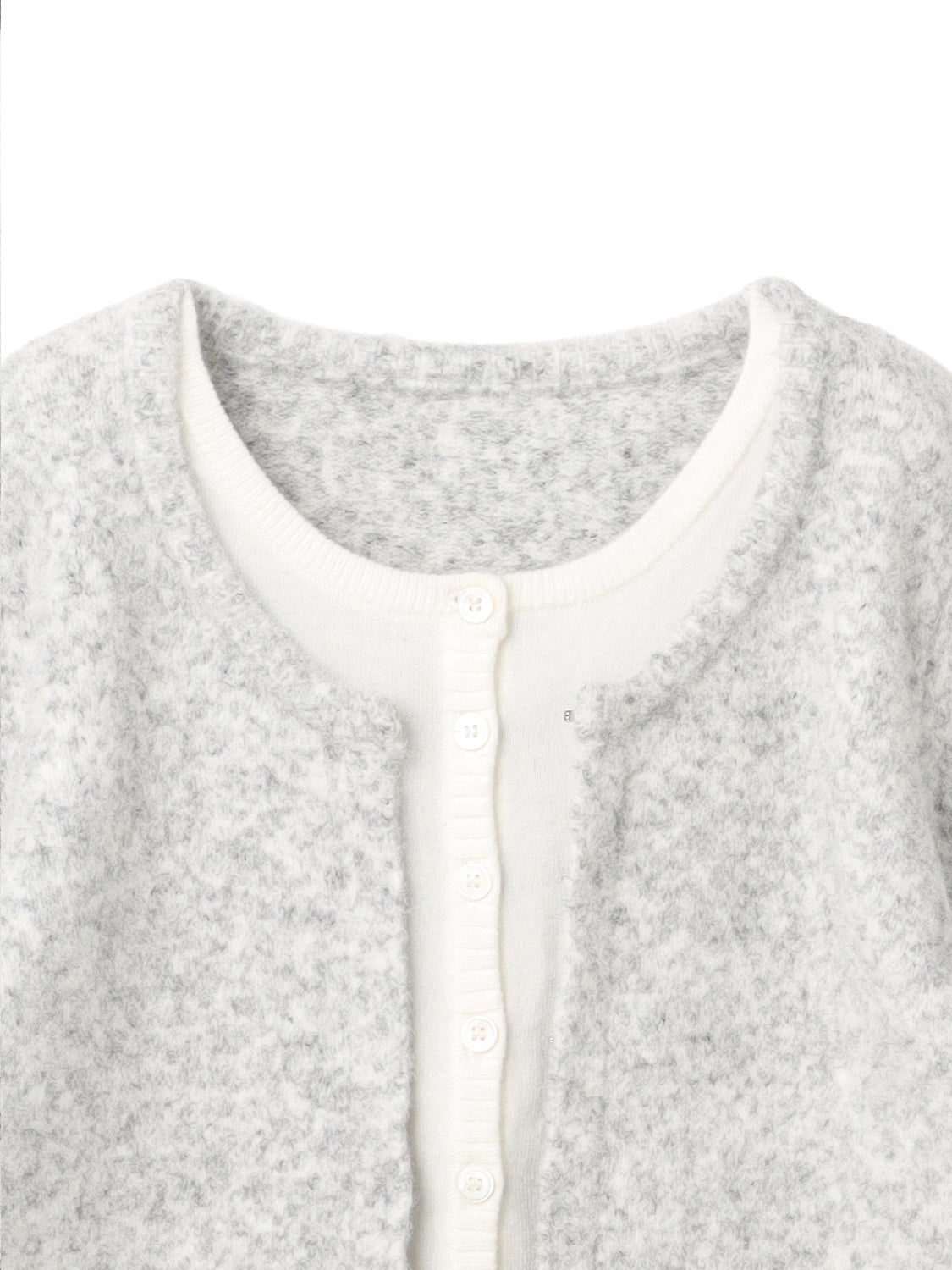 レイヤーライク Crew Neck KNIT カーディガン