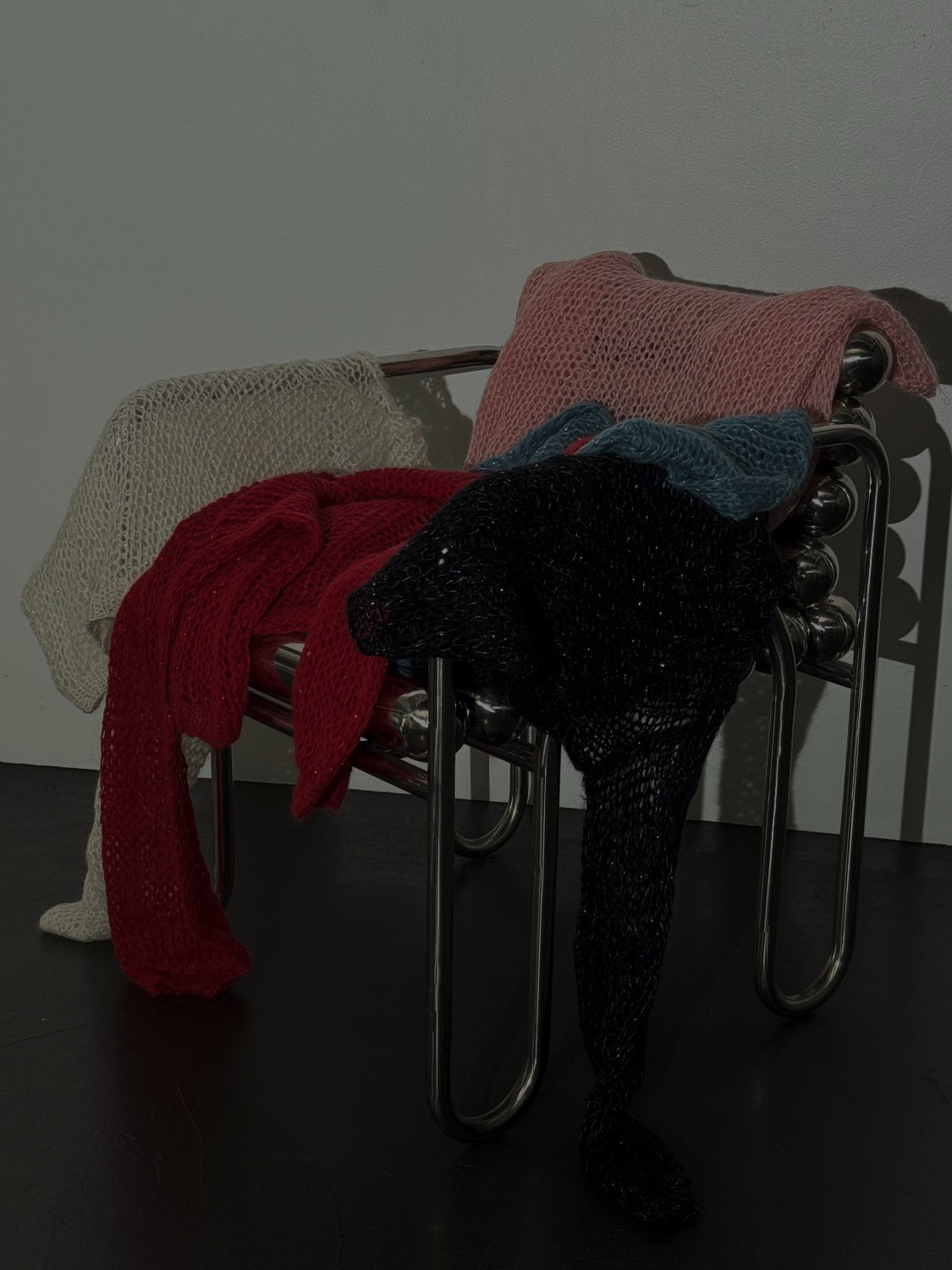 ラメ＆モヘア Hand Made KNIT