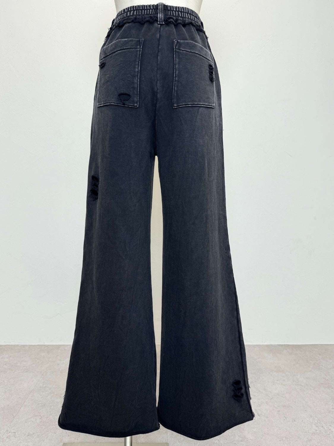 ピグメント Wide ダメージスウェットパンツ