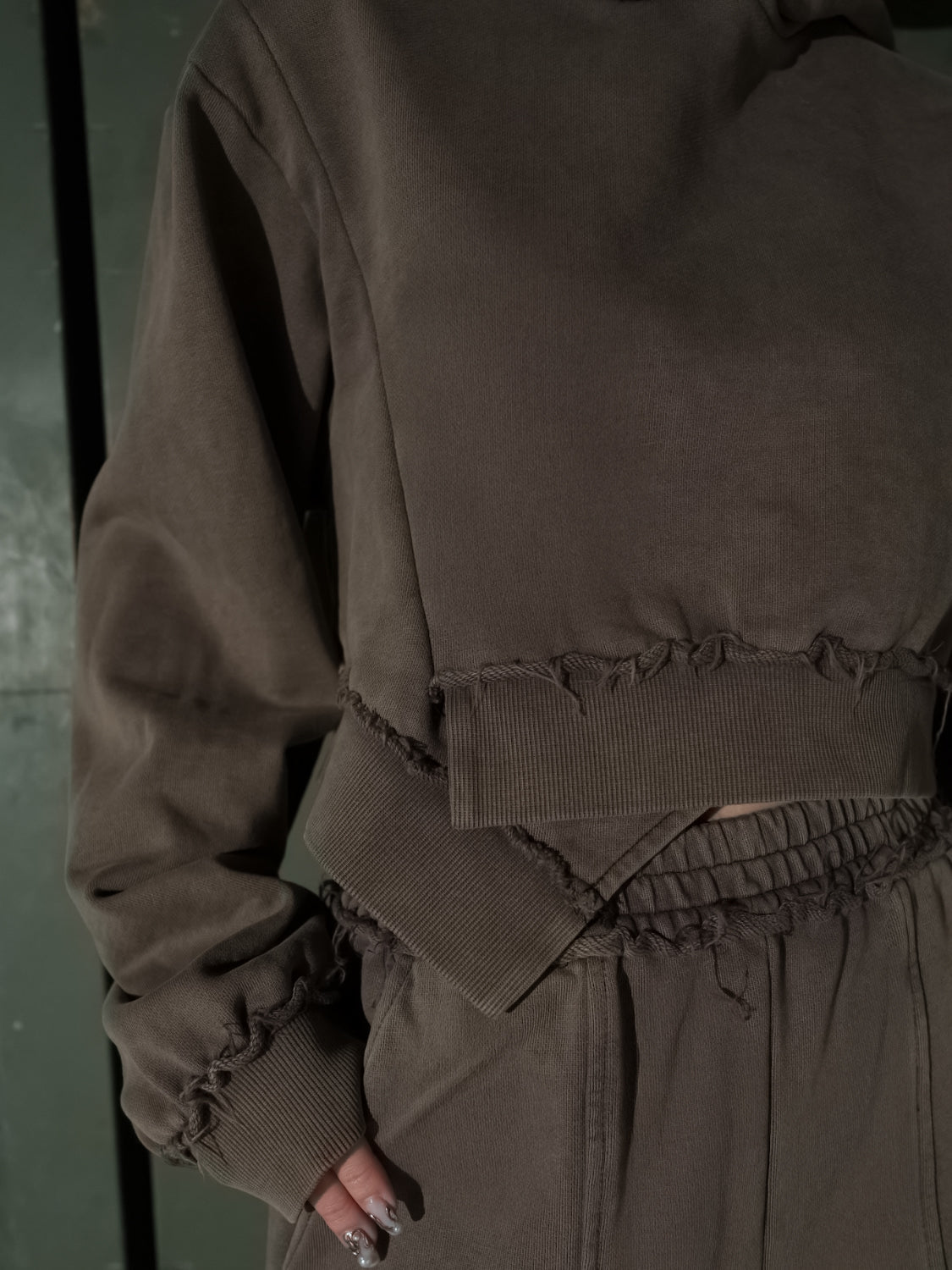 Washed カットオフ フーディー  Set-up