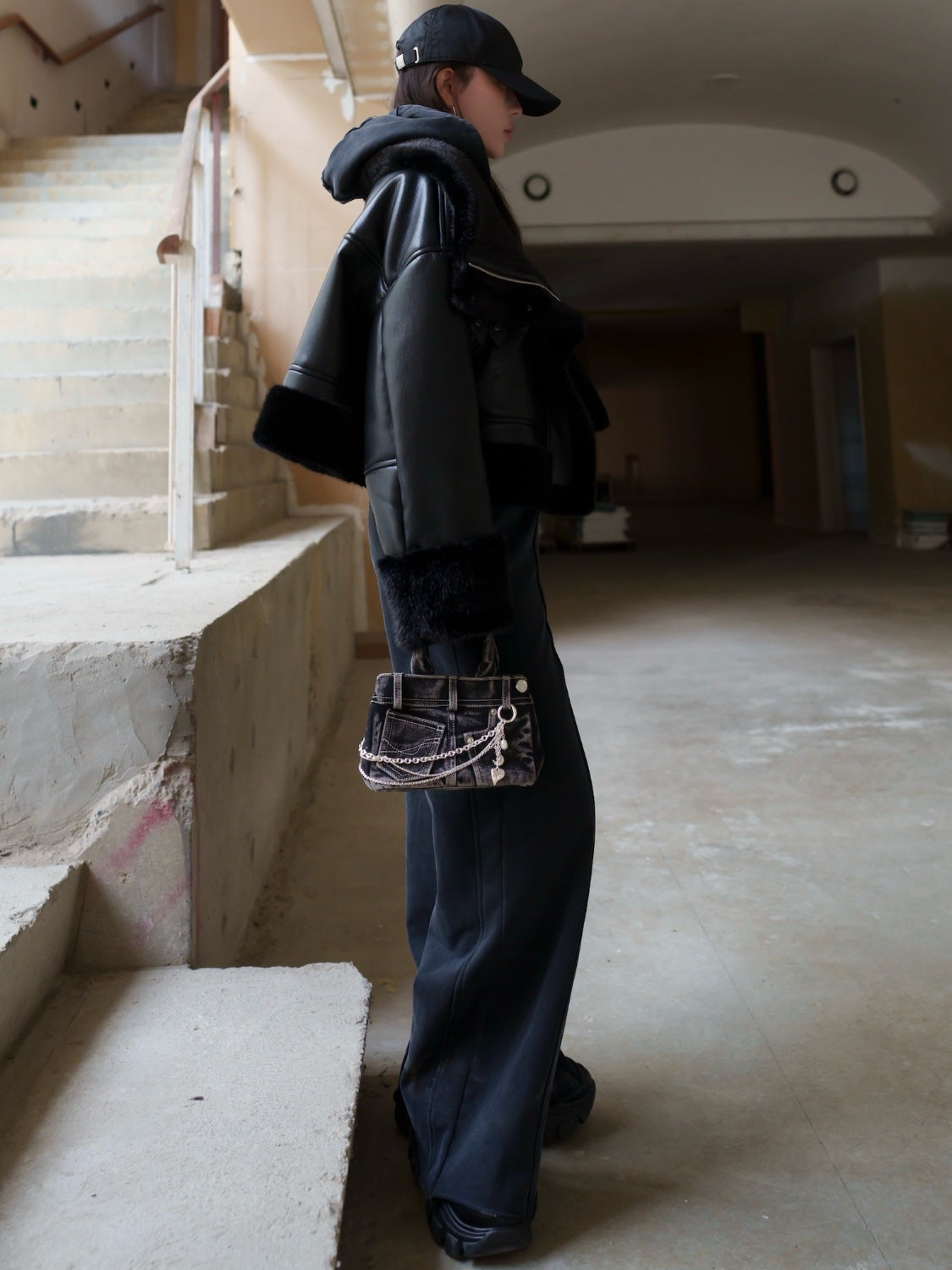 リバーシブル ボンディング Furジャケット