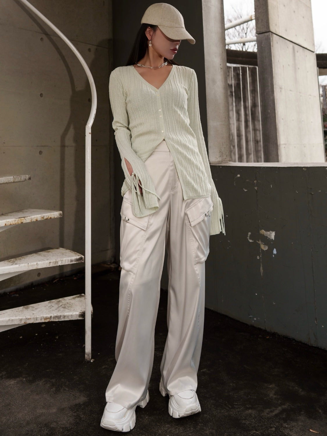 KNIT ビスチェ&カーデ Set Tops