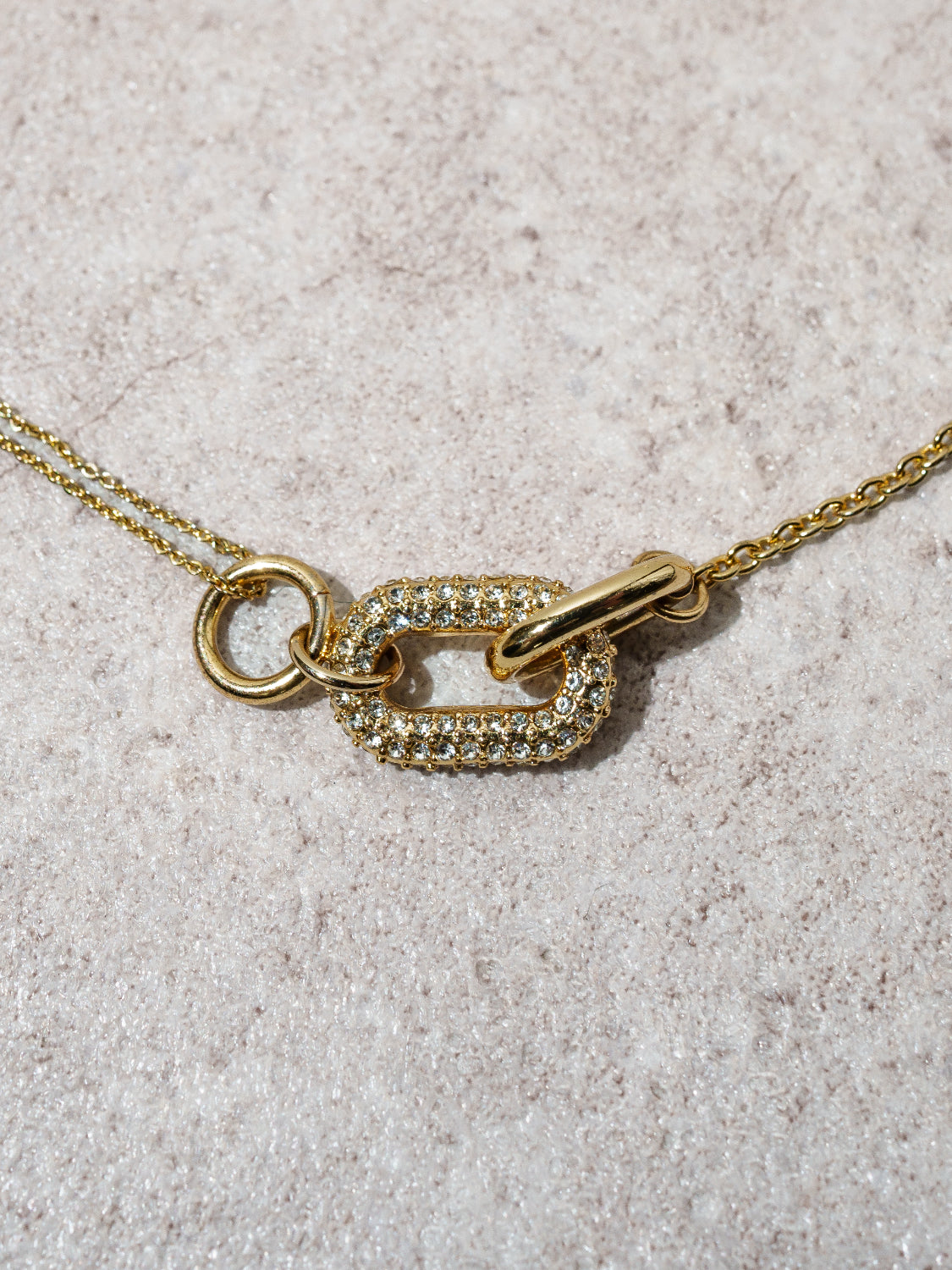Oval Link レイヤード チェーンネックレス