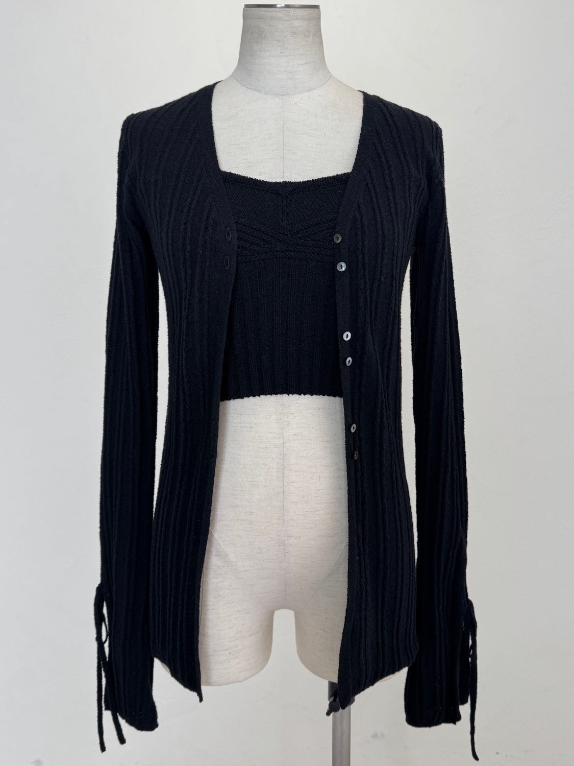 KNIT ビスチェ&カーデ Set Tops