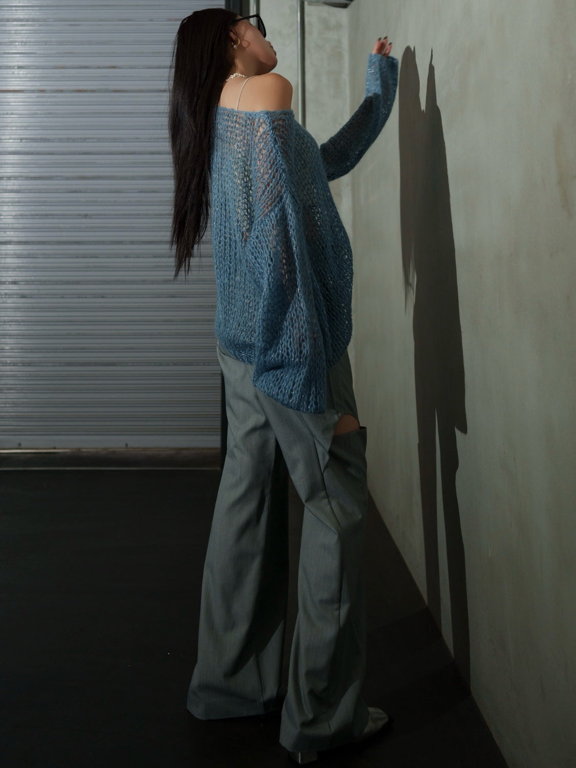 ラメ＆モヘア Hand Made KNIT