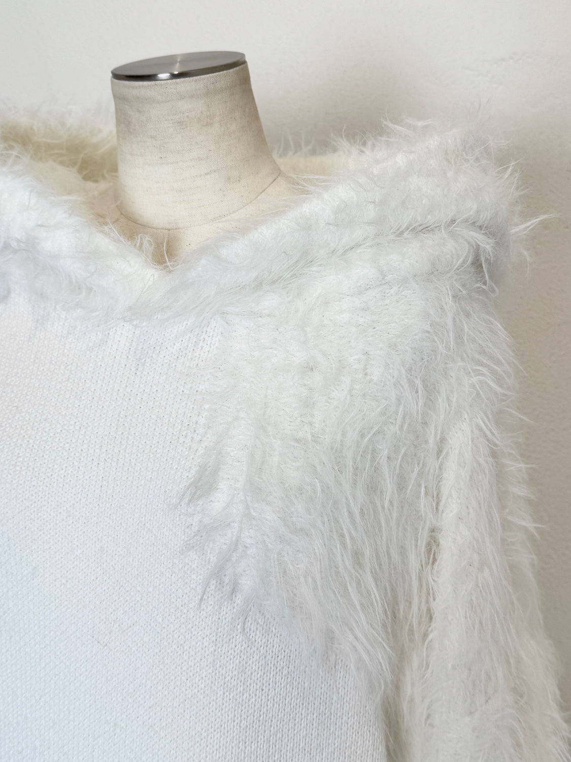 [UNISEX] Shaggy ドッキング KNIT フーディー