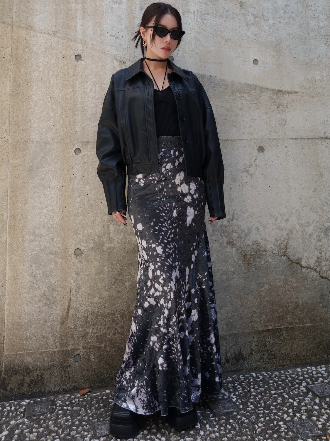 タックカフス レザー Jacket