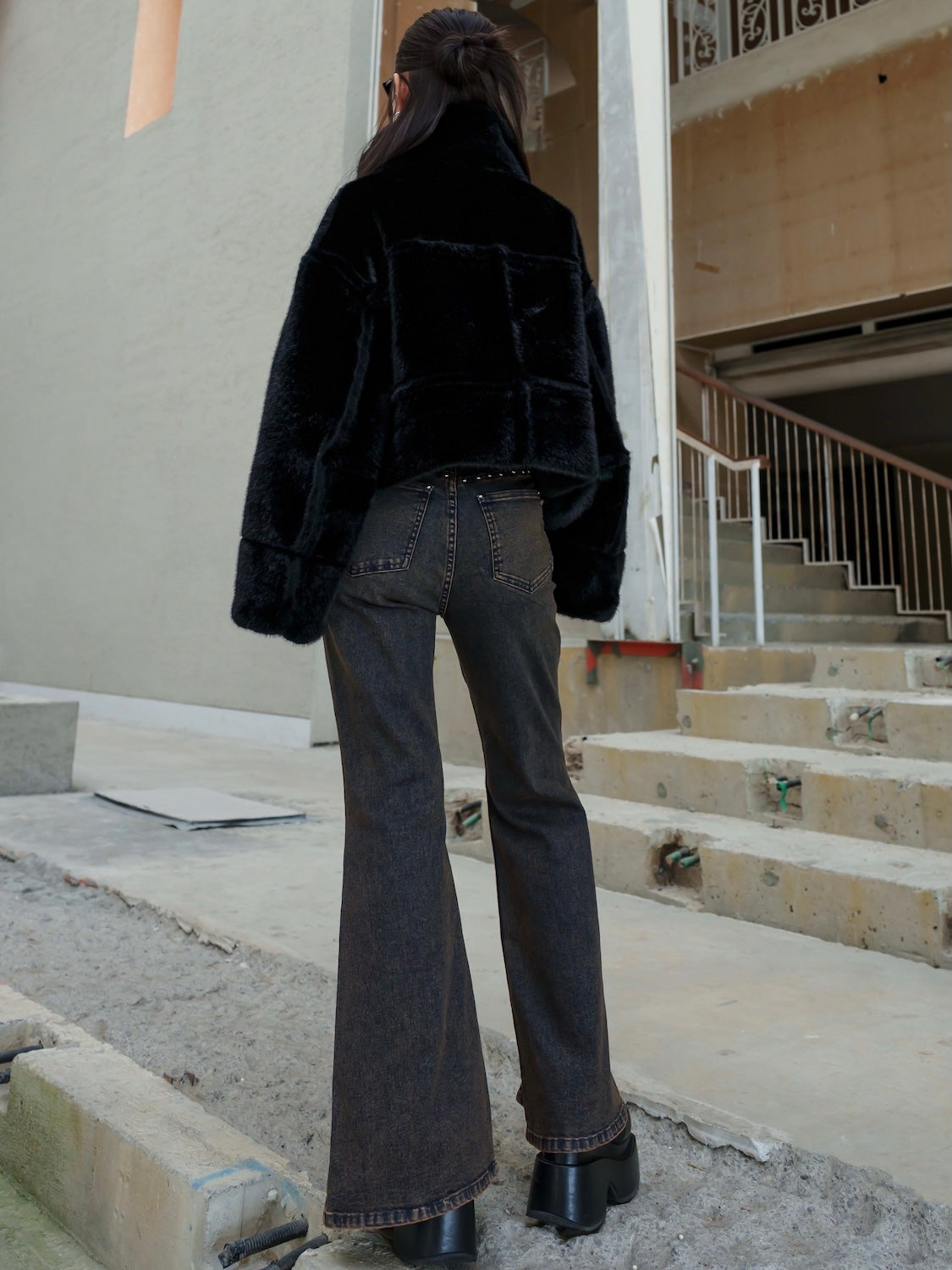 Multi スタッズ Stretch デニム