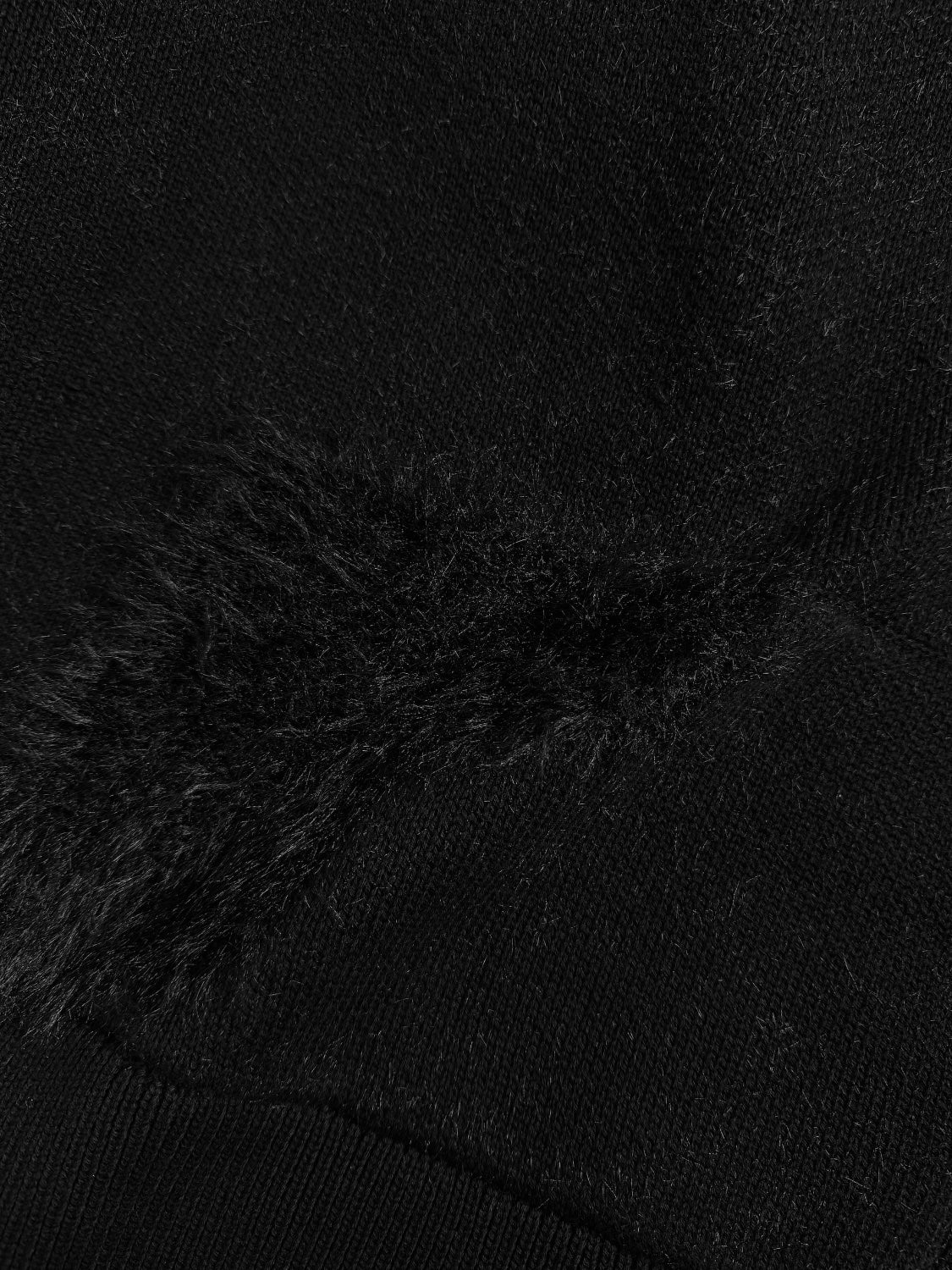 [UNISEX] Shaggy ドッキング KNIT フーディー