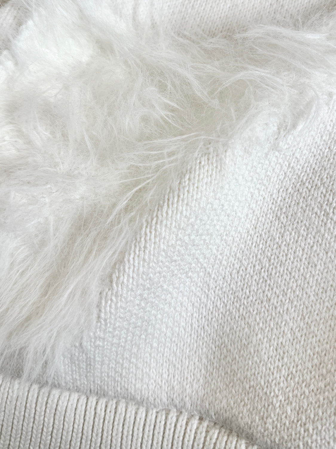 [UNISEX] Shaggy ドッキング KNIT フーディー