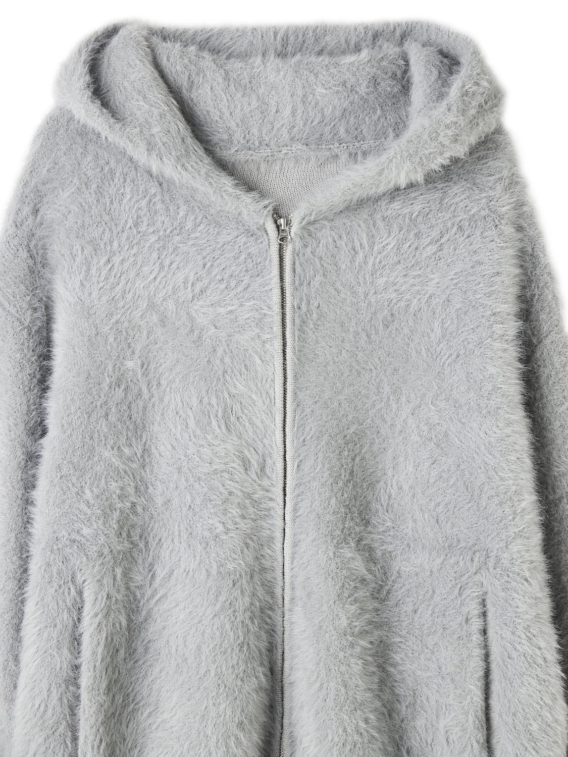 [UNISEX] Shaggy ボンディング KNIT Zip フーディー
