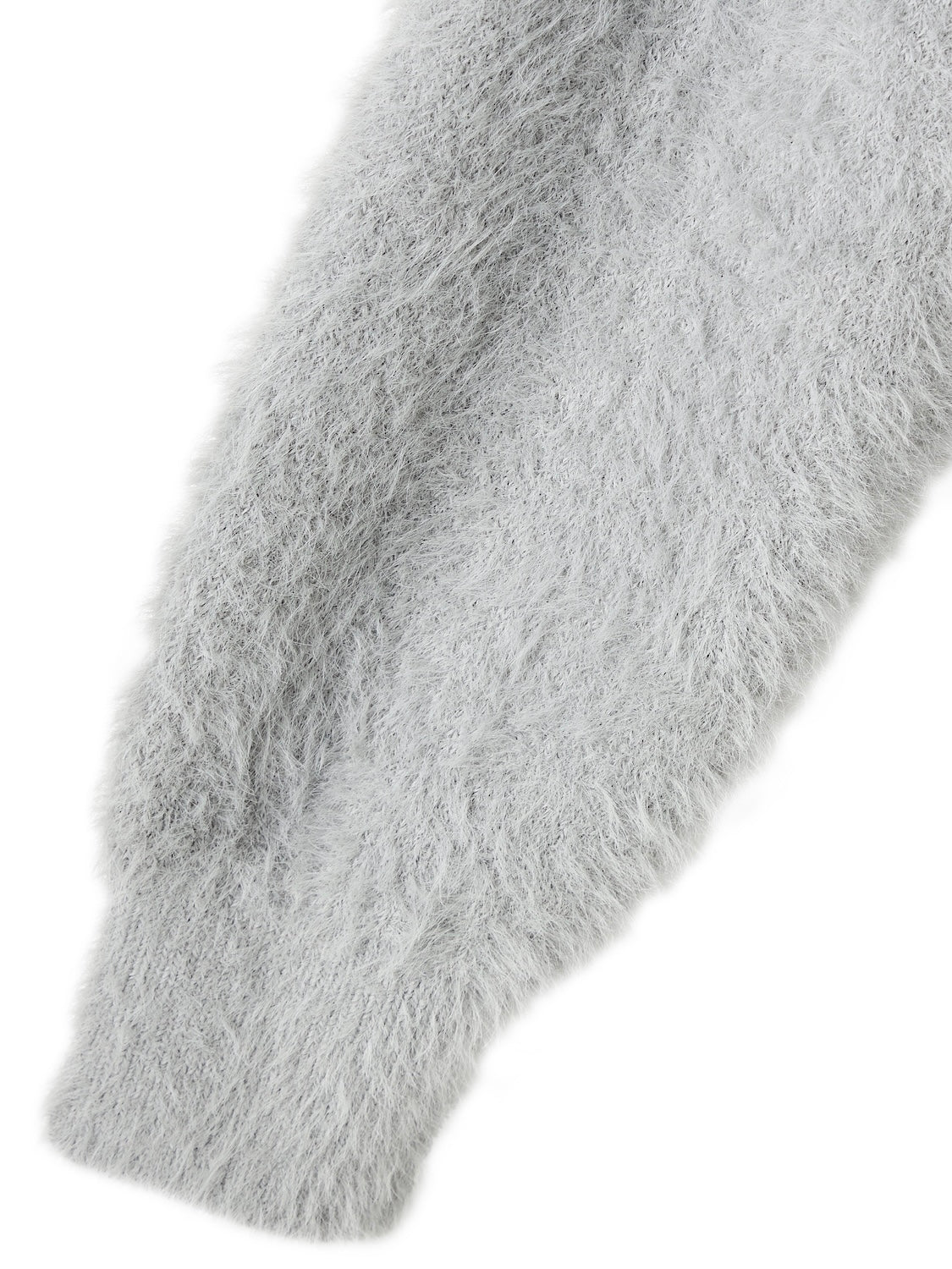 [UNISEX] Shaggy ボンディング KNIT Zip フーディー