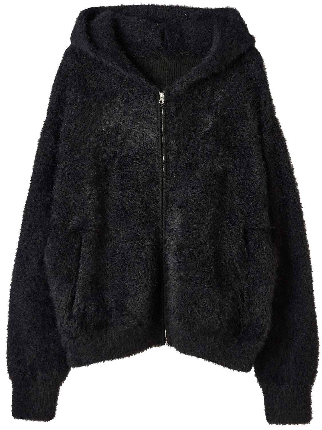[UNISEX] Shaggy ボンディング KNIT Zip フーディー