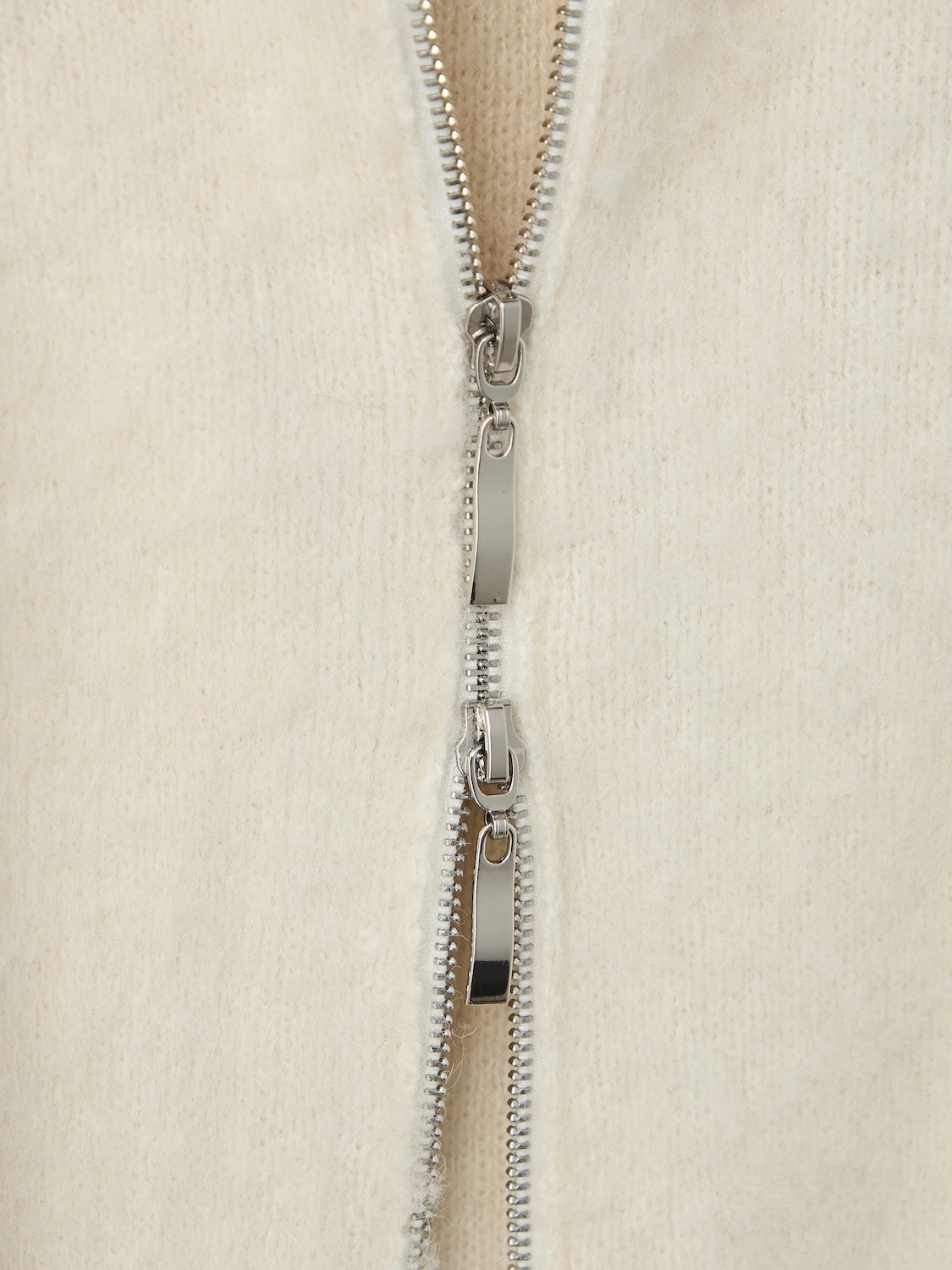 オフショルダー フロント Zip KNIT