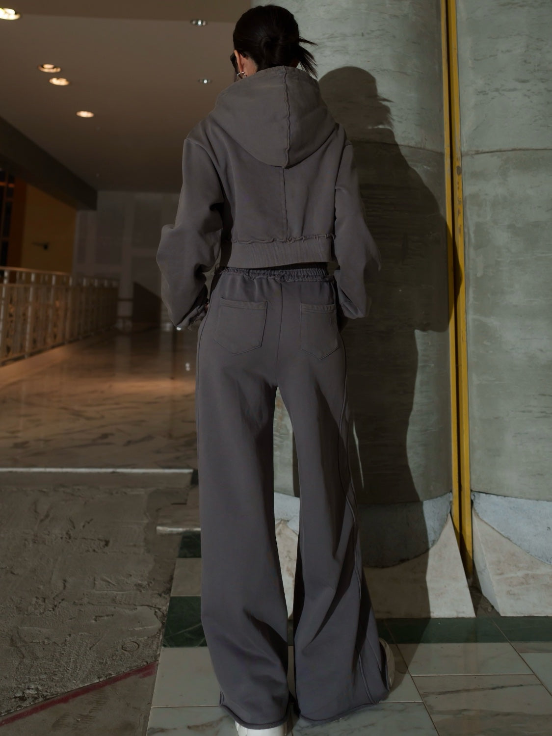 Washed カットオフ フーディー  Set-up