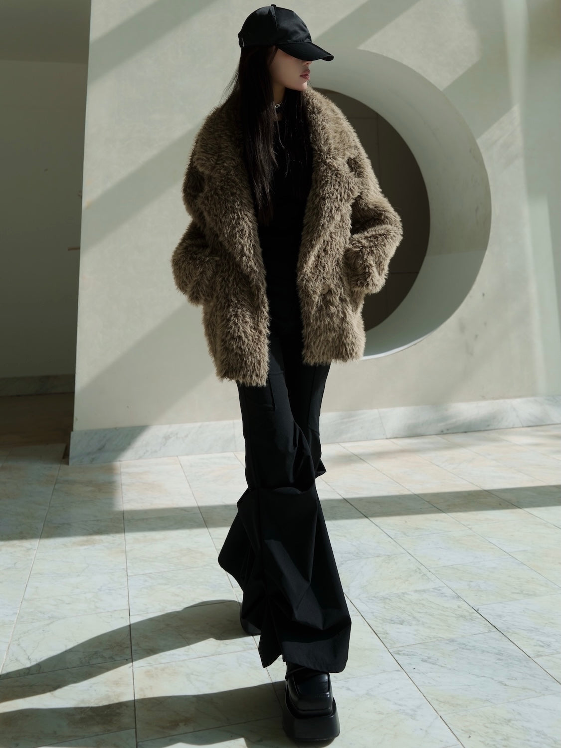 Suede ボンディング Fur コート